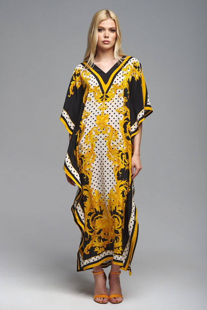 High End Polyester Printed Beach Cover Up Robe Dress Sun Protection Shirt Bikini Cover Up