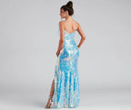 Summer Sequin Split Sling Wedding Bridesmaid Dress Women Evening Dress RayWin