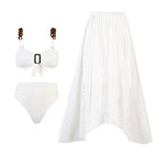 Traje de baño de bikini con estampado de cintura alta, traje de baño sexy para mujer, bikini