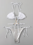 Swimsuit Bikini Split Swimsuit Women Bikini Brick Decoration Swimwear