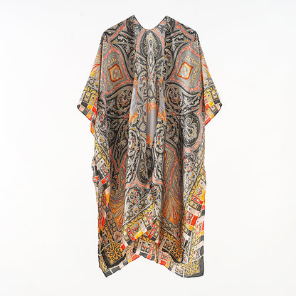 Printed Cloak Sun Protection UV Protection Casual Sun Protection Clothing