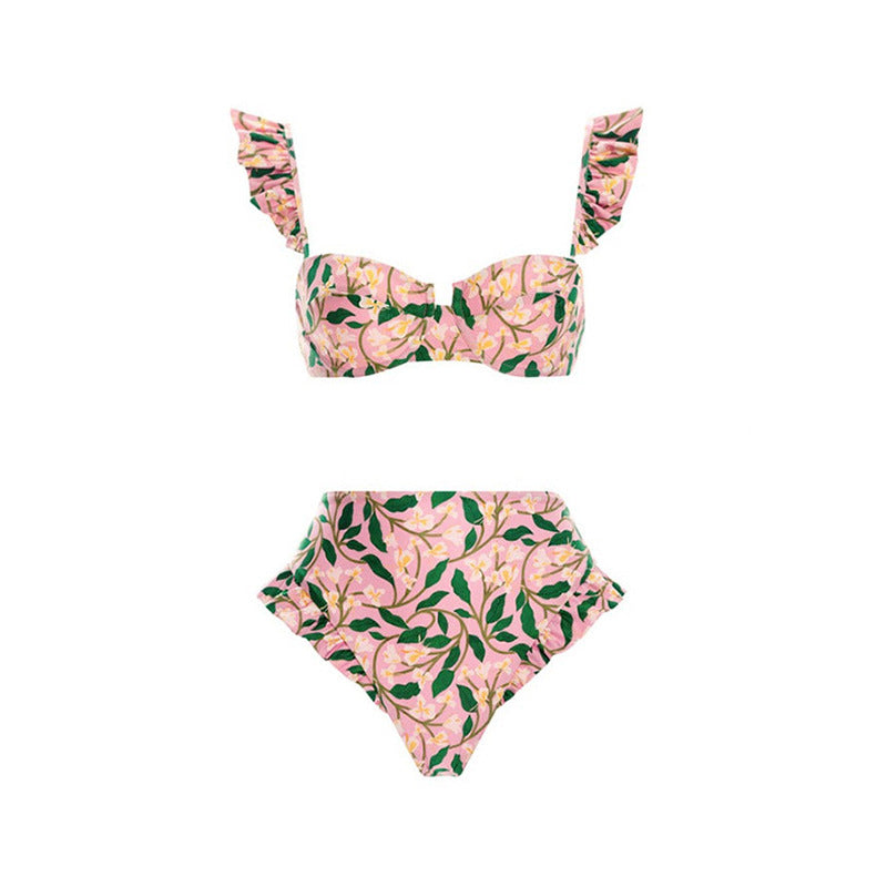 Pink Floral Bikini