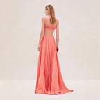 Vestido camisola de verano para mujer, sexy, plisado, sin espalda