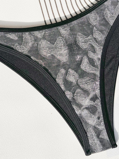 Bikini Double Bikini Bandage Swimsuit Sexy Swimsuit Women Backless Swimsuit Printed