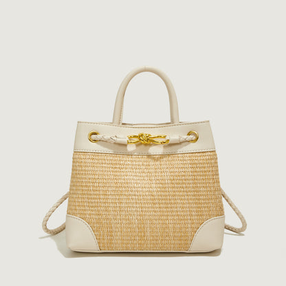 Beige with White
