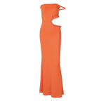 Vestido corto ajustado de verano para mujer, sexy, con escote pronunciado y aberturas en la cadera.