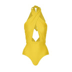 Traje de baño de una pieza de dos piezas para mujer, bikini ajustado adelgazante, traje de baño de gasa