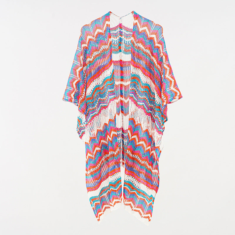 Shawl Travel Wear Cape Shawl Travel Scarf Women Outer Wear Cloak Ice Silk