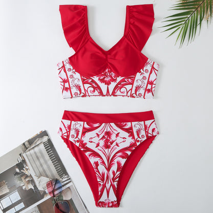 Traje de baño de bikini estampado Traje de baño sexy Bikini sexy Mujeres
