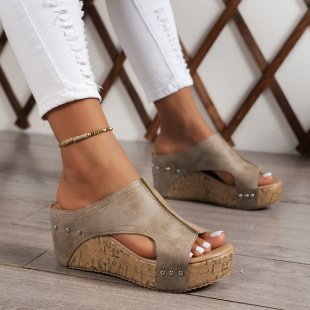 Beige Slippers