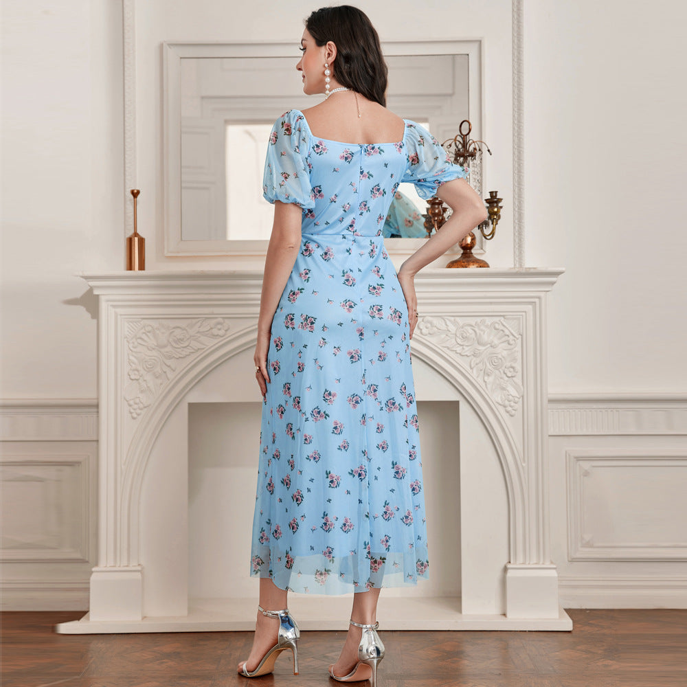 Fashionable Elegant Women Clothing French High Waist Dress MIYA