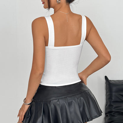 Sweet Spicy Sexy Tube Top Three Dimensional Chest Shaped Waist-Tight Boning Corset Tie Outerwear Camisole Women Clothing