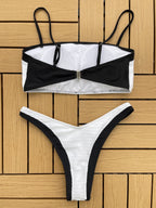 Bikini Women Black White Bikini Set Sexy Swimsuit Twingo