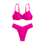 Bikini Solid Color Swimsuit Sexy Split Swimsuit Rain