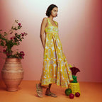 Summer Sexy Sling Printed High Waist Big Swing Dress Women XINXI