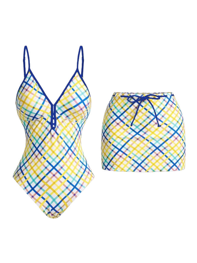 Blue and yellow grid