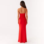 Summer Ladies Sexy Cutout Dress off Neck Metal Floral Sexy Slim Fit Maxi Dress JULISSA