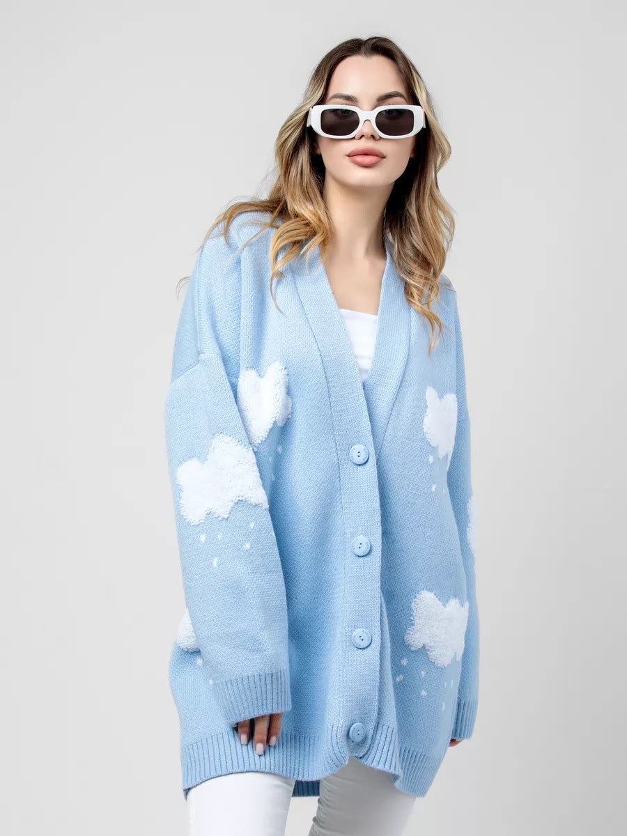Light Blue Raindrops Clouds