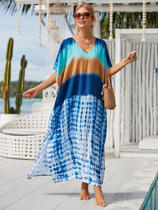 Printed Blouse Holiday Casual Beach Bikini Cover