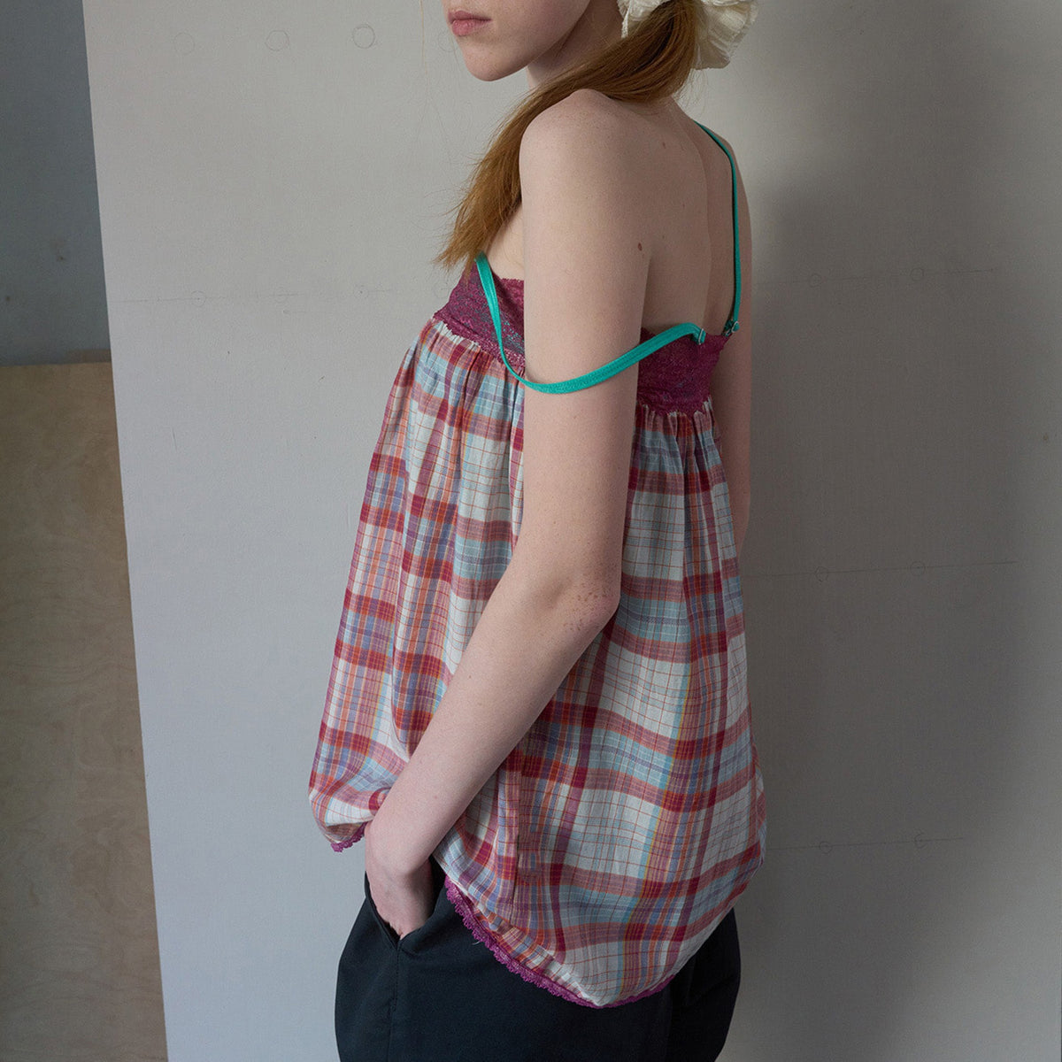 Women Clothing Summer Sexy Dopamine Vintage Stripe off Shoulder Bandeau Sling Top Burgatti