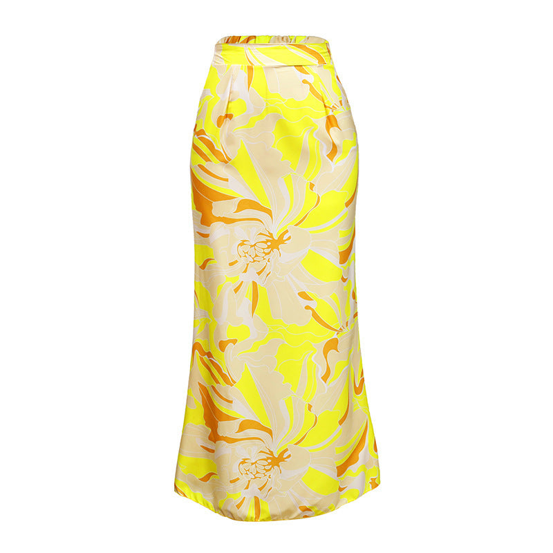 Yellow Wrap Skirt