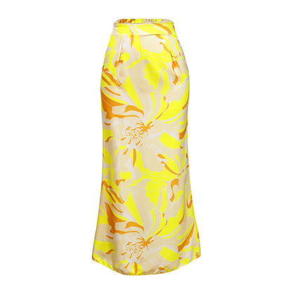 Yellow Wrap Skirt