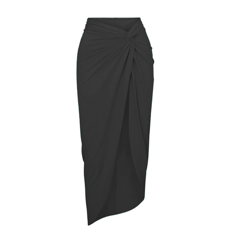 Black Wrap Skirt