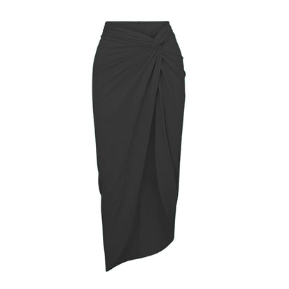 Black Wrap Skirt