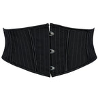 Short Buckle Boning Corset Denim Outer Wear Girdle Lolita Court Body Sculpting Girdle Supply Beloved
