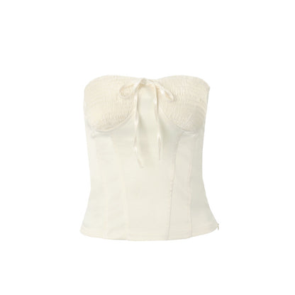 Women Clothing Summer Sexy French Sexy off Neck Wrapped Chest Vest Top for Women