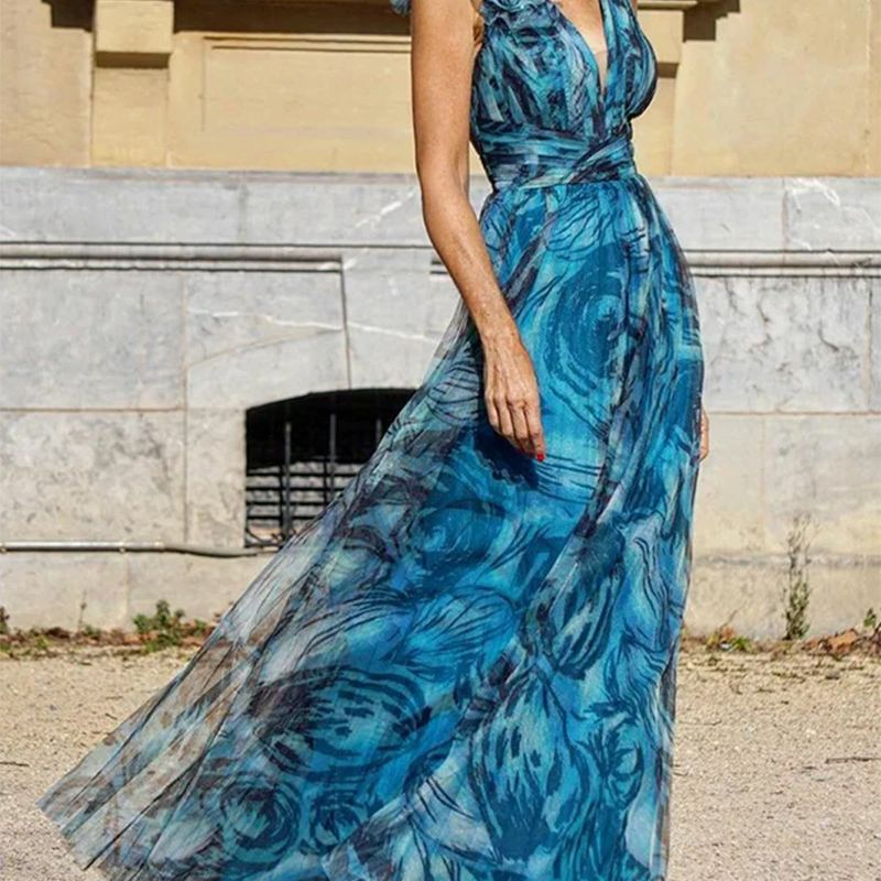 Summer Bohemian Holiday Floral Dolorita Large Swing Dress Printed Dress SSFSS