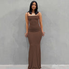 Women Clothing Dress Casual Slim Strap Home Maxi Dress Eping