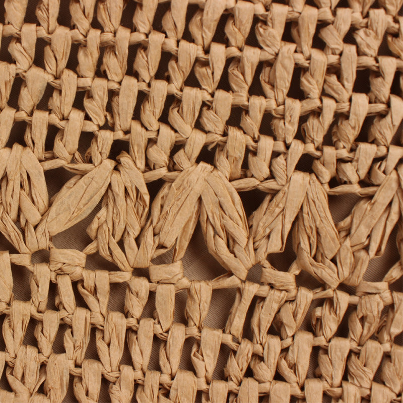 Summer Hollow Out Cutout out Woven Bag Paper String Shoulder Straw Bag Casual Beach Women Bag Rico