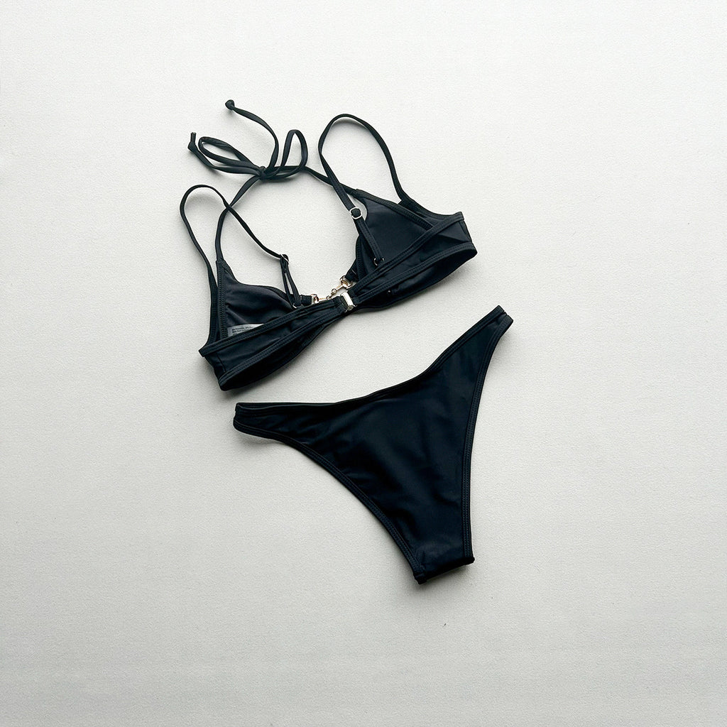 Bikini Sexy Solid Color Bikini Split Women Swimsuit Swimsuit for Women Ellie
