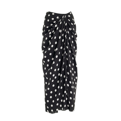 Multicolor Polka-dot long dress