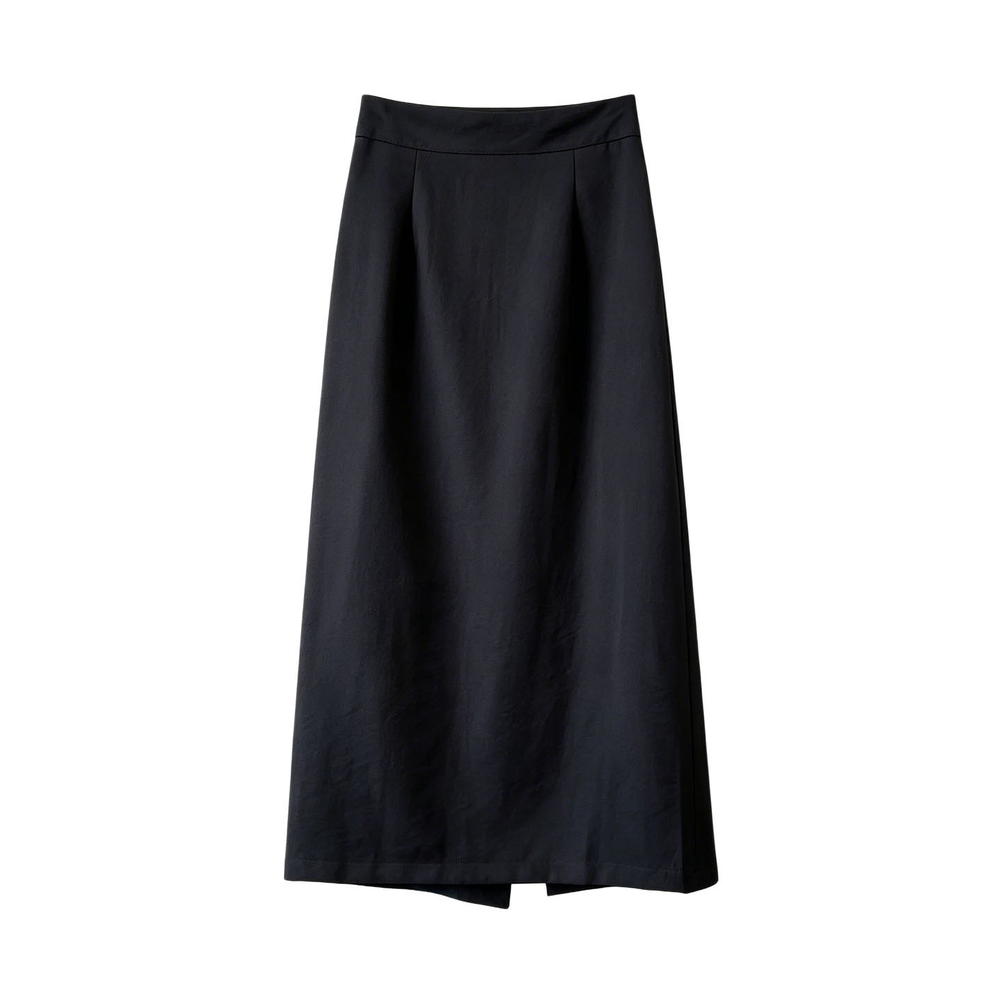 Simple Graceful Skirt Women Summer Slimming High Waist A line Split Sheath Mid Length Skirt Sunnygrace