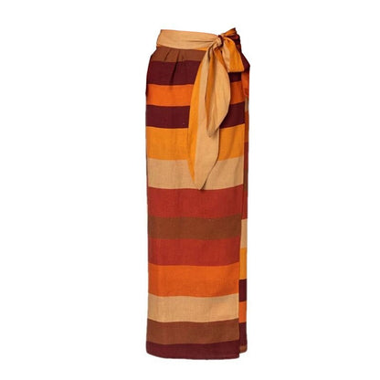 Orange Striped Dress