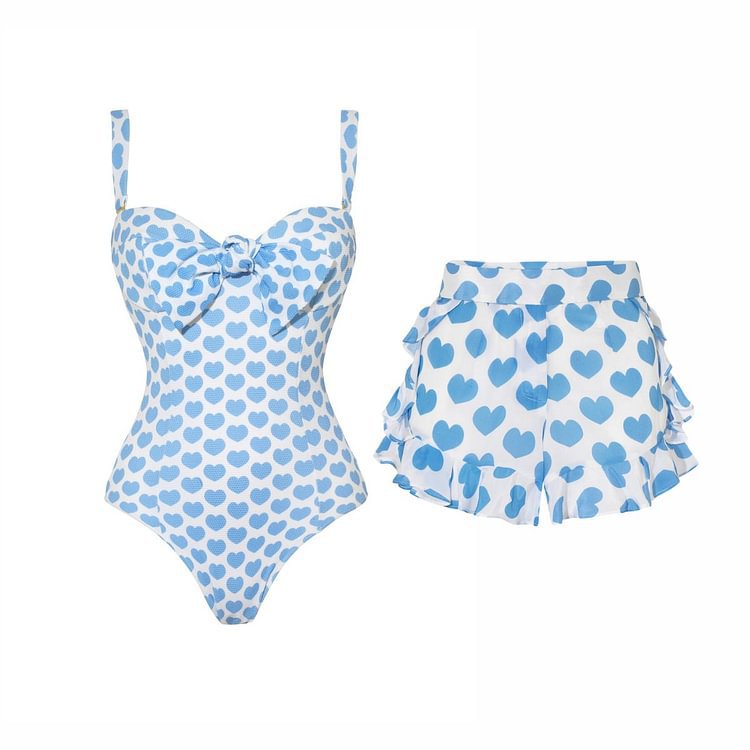 Blue One-Piece Shorts