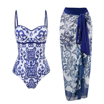 Blue and White Porcelain Set