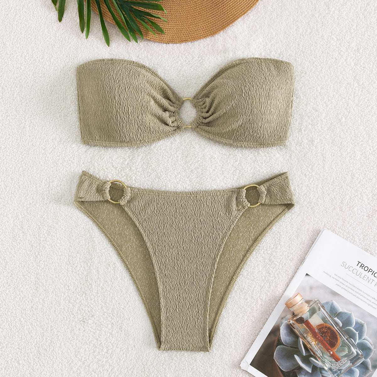 Traje de baño Bikini sexy con almohadilla para el pecho para mujer Traje de baño Bikini Fission
