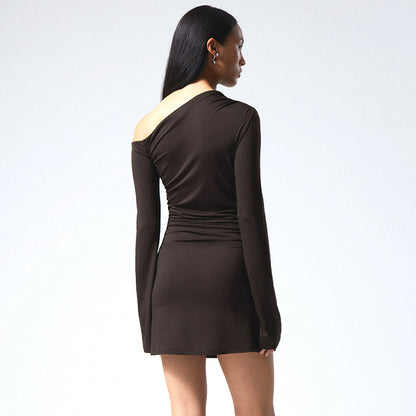 Women Leopard Print Sexy Backless Slim Fit Sheath Dress
