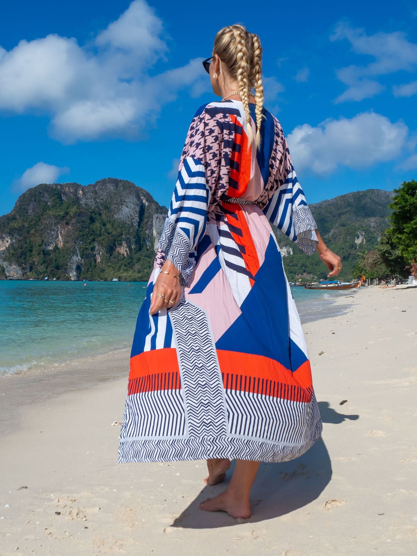 Houndstooth Red and Blue