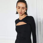 Vestido elegante francés para mujer, otoño-invierno, cintura alta, corte A, ajustado, adelgazante.