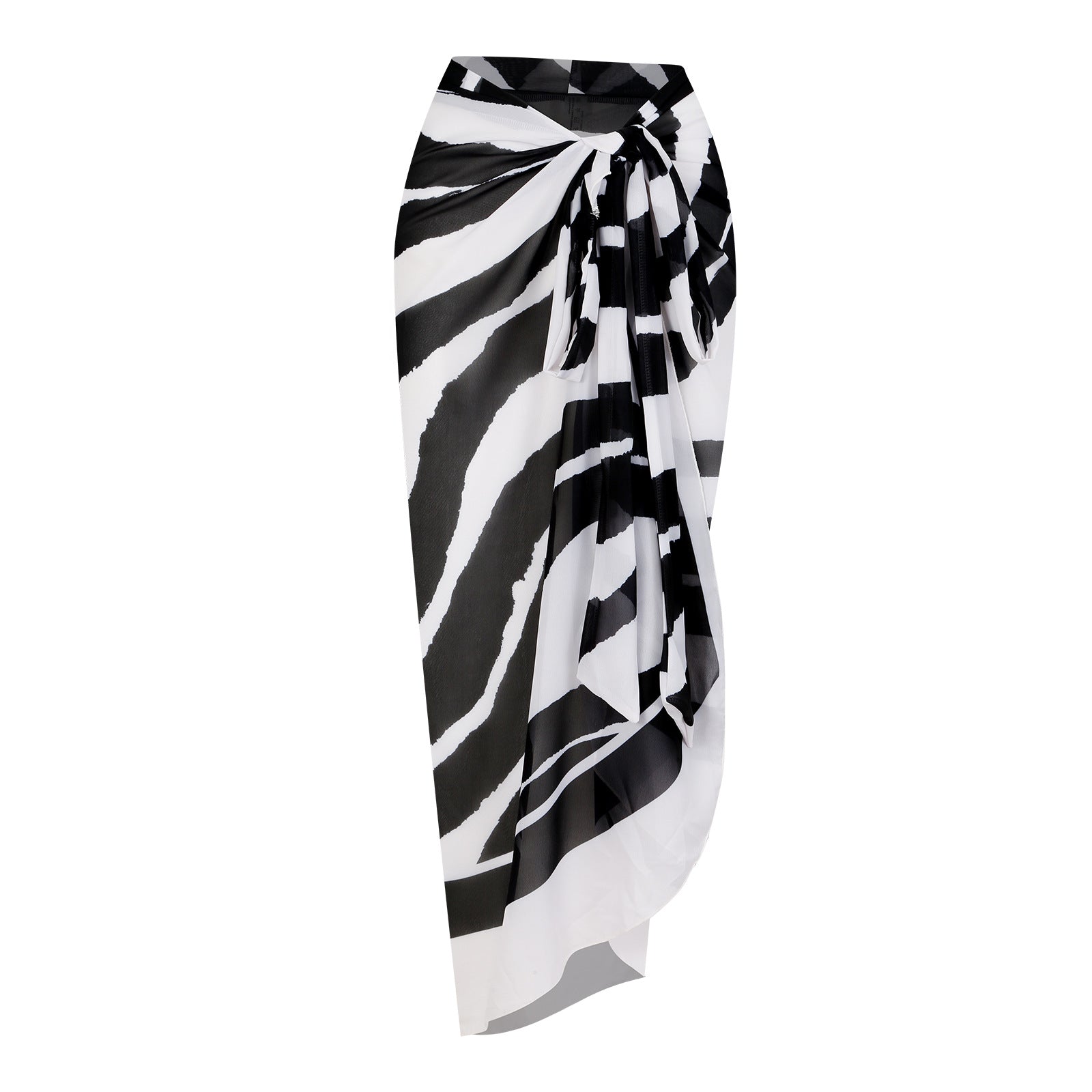 Black and White Stripe Skirt