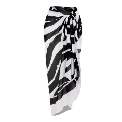 Black and White Stripe Skirt