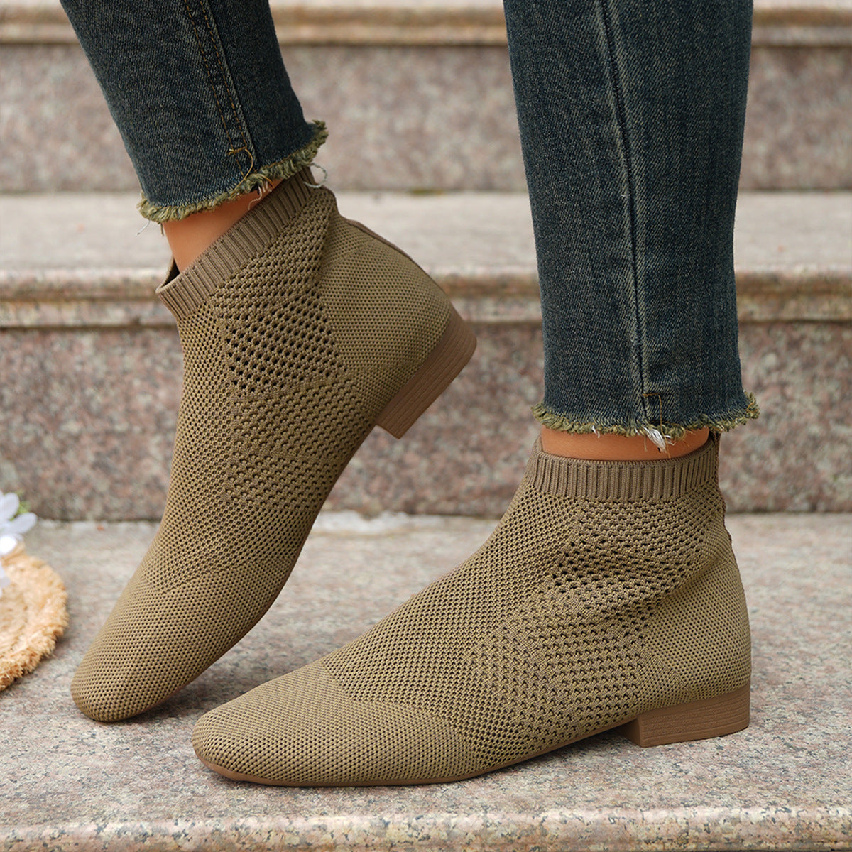 Women Boots Knee High Black Boots Women Ankle Boots Mid Calf Pointed Toe Boots High Heel Boots Women Shoes Flying ZUIMEI