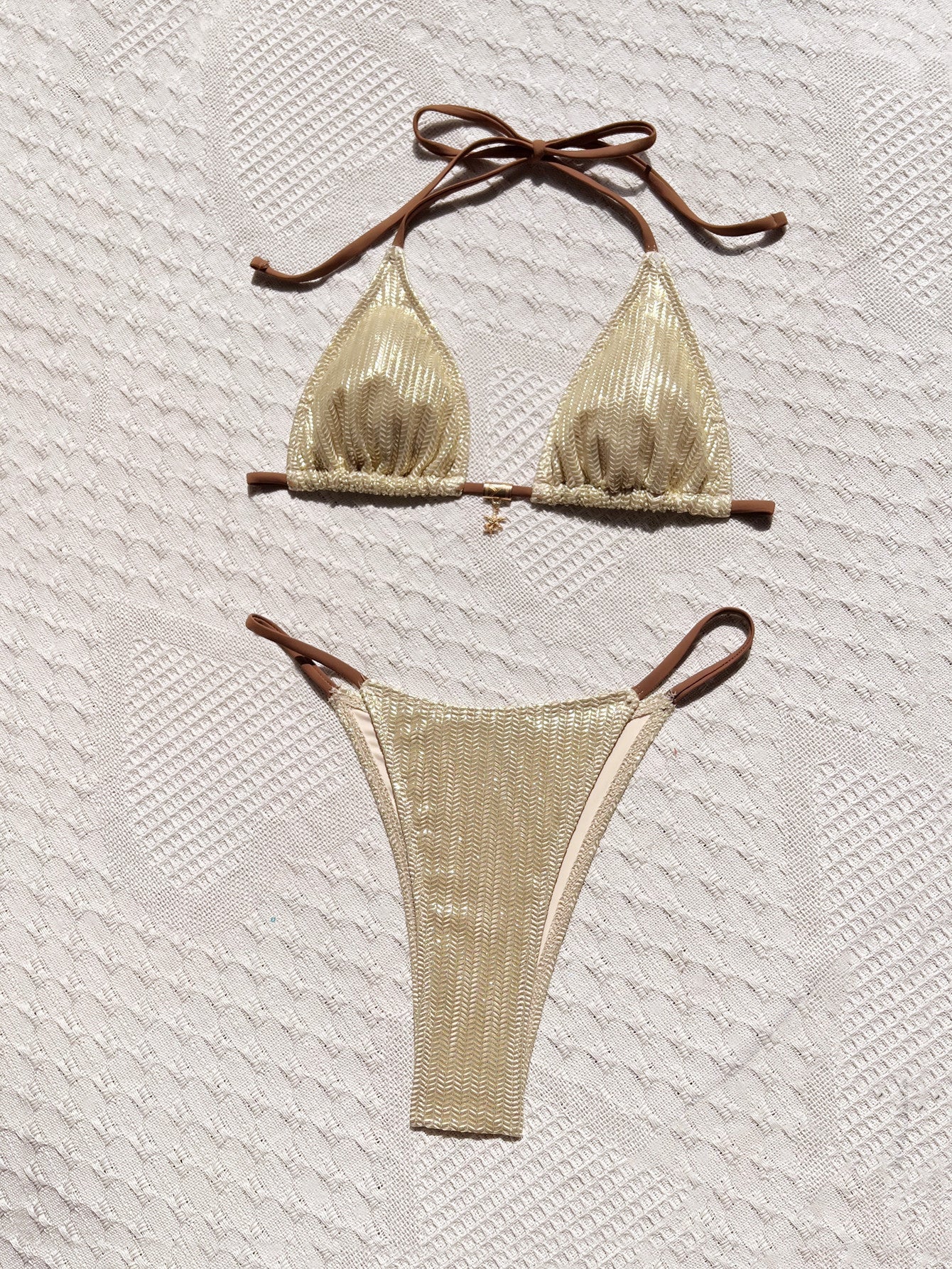 Bikini Backless Swimsuit Women Sexy Swimsuit Solid Color CHENS