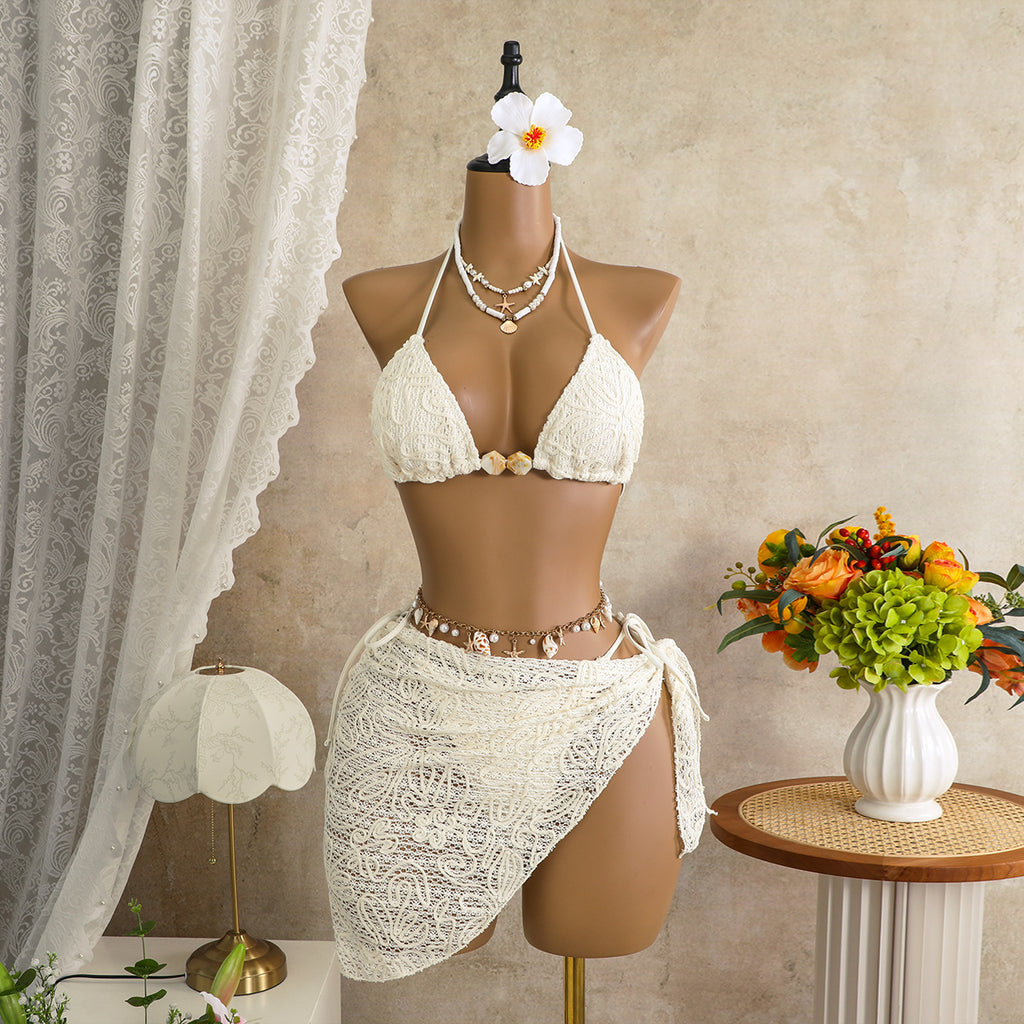 Sexy Island Vacation Sexy Bikini Three Piece Sets Beach Spring Swimsuit Women Bikini SanYuva