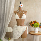 Sexy Island Vacation Sexy Bikini Three Piece Sets Beach Spring Swimsuit Women Bikini SanYuva