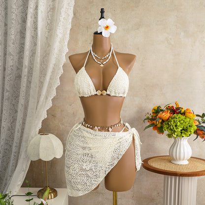 Sexy Island Vacation Sexy Bikini Three Piece Sets Beach Spring Swimsuit Women Bikini SanYuva